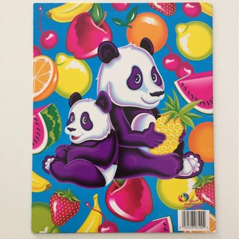Lisa Frank Panda Fruit Folder
